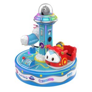 Blue mini rotating car for kids