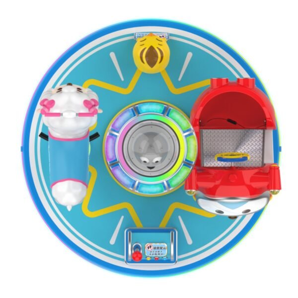 Blue mini rotating car for kids - Image 5