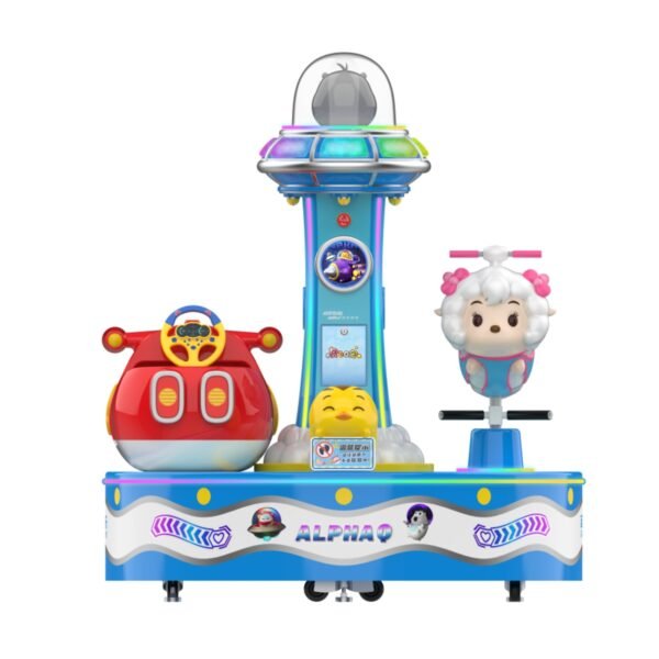 Blue mini rotating car for kids - Image 2