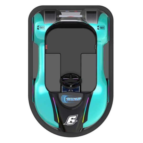 Custom dark blue cartoon bumper car - Image 6