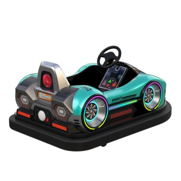 Custom dark blue cartoon bumper car - Image 7