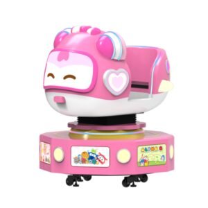 Custom pink adjustable cartoon rocking car - Xiao Ai
