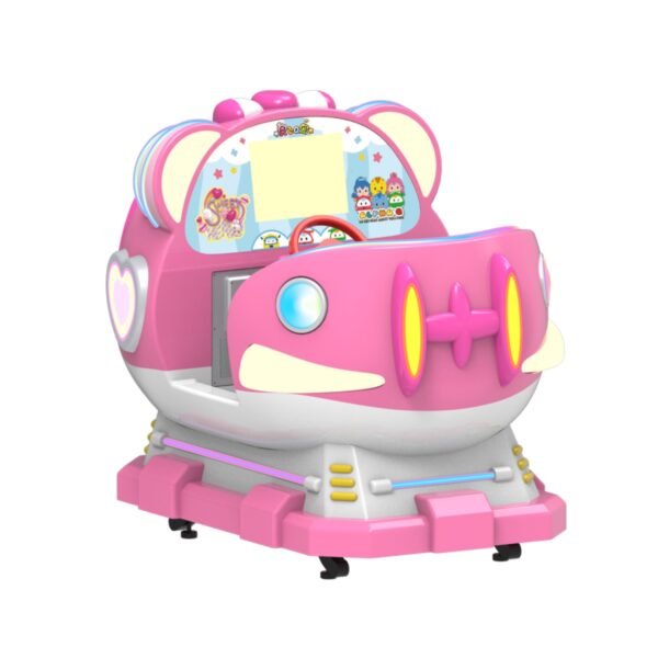 Pink cartoon rocking car for children - Xiao Ai - Image 2