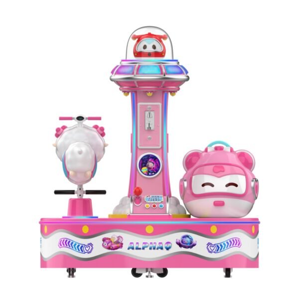 Pink mini carousel for kids - Image 4
