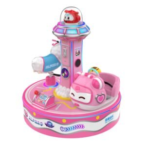 Pink mini carousel for kids