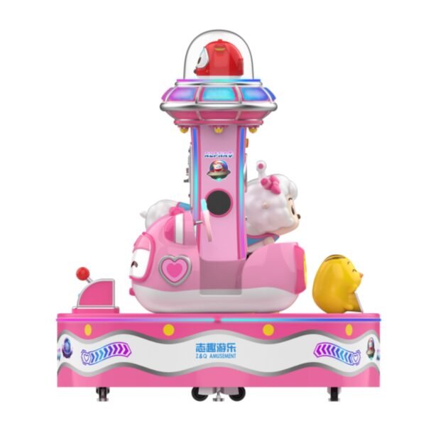 Pink mini carousel for kids - Image 5