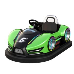Popular children's green bumper cars