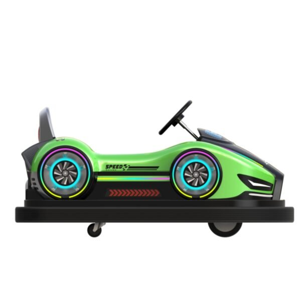 Popular children's green bumper cars - Image 6