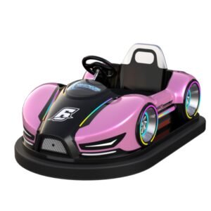 Purple children's cartoon bumper car