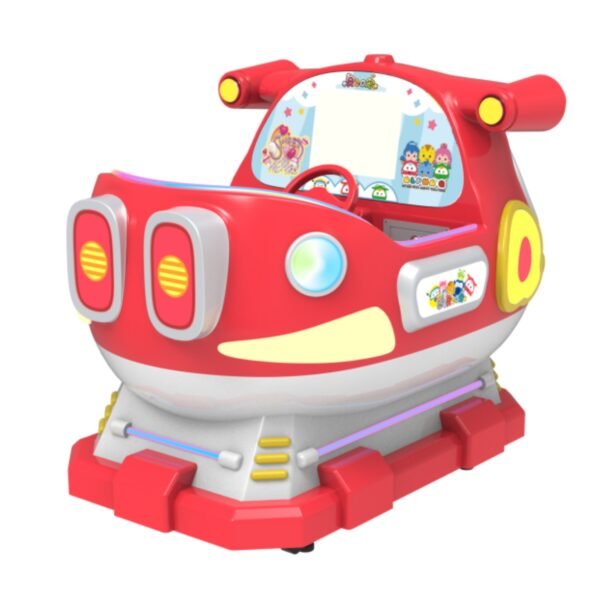 Red Cartoon Rocking Car - Le Di - Image 4