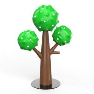 Will Interactive Car Cartoon Theme Town - Big Tree Ball Ornament