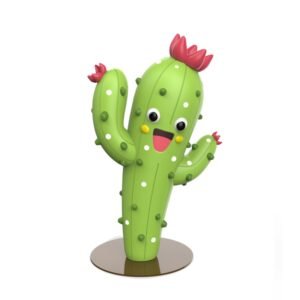 Will Interactive Car Cartoon Theme Town - Cactus Ornament