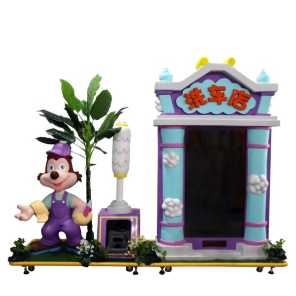 Will Interactive Car Cartoon Theme Town - Car Wash Shop