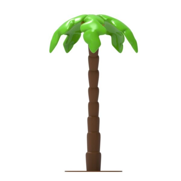 Will Interactive Car Cartoon Theme Town - Coconut Tree Ornament - Image 3