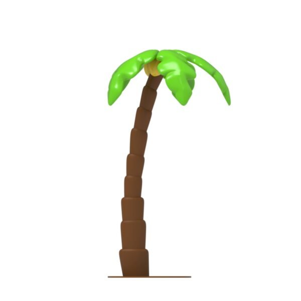 Will Interactive Car Cartoon Theme Town - Coconut Tree Ornament - Image 2