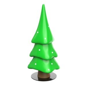 Will Interactive Car Cartoon Theme Town - Pine Tree Ornament