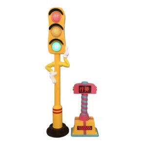 Will Interactive Car Cartoon Theme Town - Traffic Light Sensor Pole