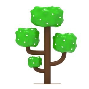 Will Interactive Car Cartoon Theme Town - Tree Ornament