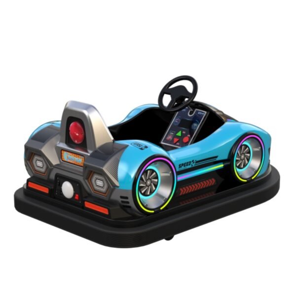 top blue bumper car for kids - Image 6