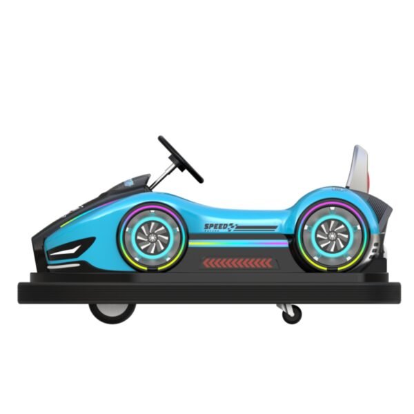 top blue bumper car for kids - Image 2