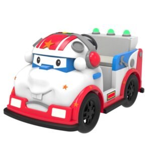 Cartoon functional theme square car for kids - engineering vehicle