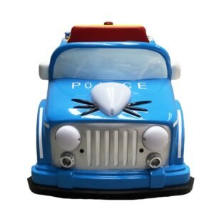 Cartoon pet cat theme square car for kids - blue