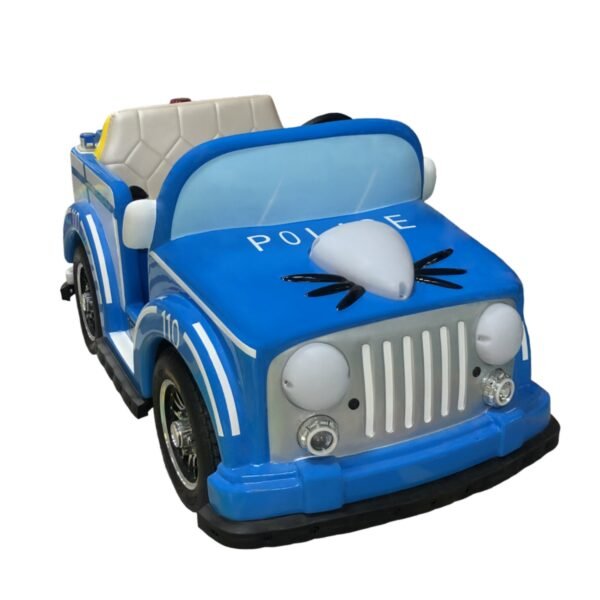 Cartoon pet cat theme square car for kids - blue - Image 3