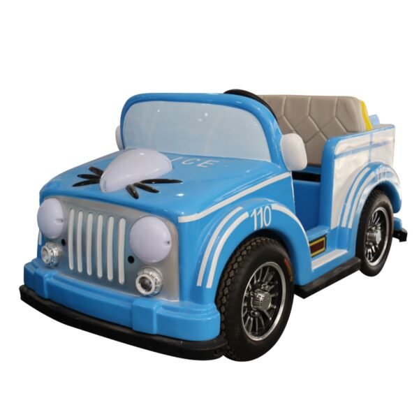 Cartoon pet cat theme square car for kids - blue - Image 4