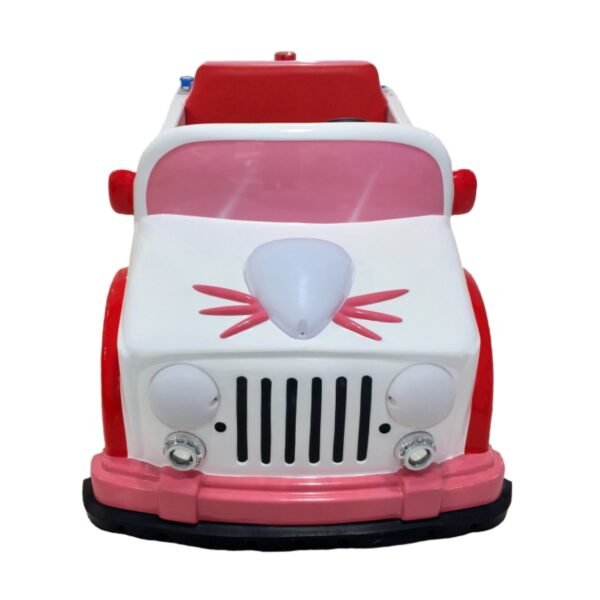 Cartoon pet cat theme square car for kids - pink