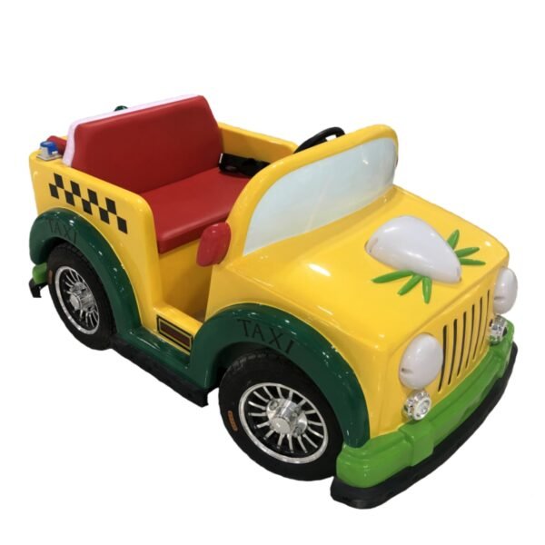 Cartoon pet cat theme square car for kids - yellow - Image 3