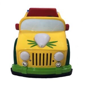 Cartoon pet cat theme square car for kids - yellow