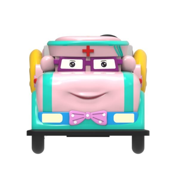 Cartoon-themed functional square car for kids - Ambulance - Image 3