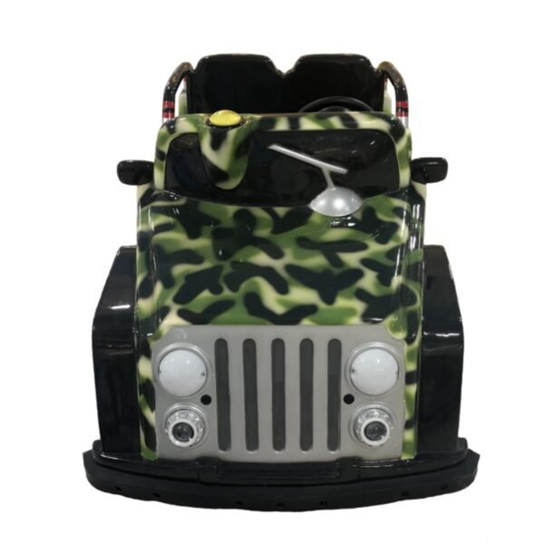 Cartoon-themed functional square car for kids - Green Jeep - Image 4