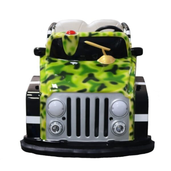 Cartoon-themed functional square car for kids - Green Jeep - Image 2