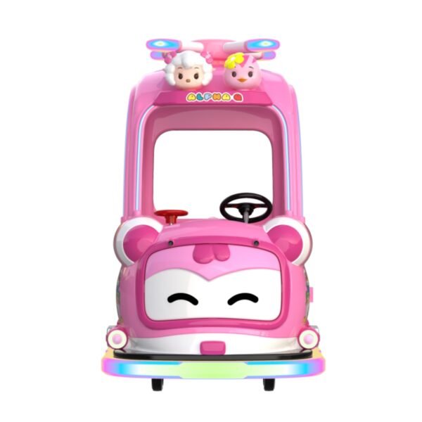 Children's Cartoon Park LED Aofei Square Car - Top Canopy Xiao Ai - Image 5