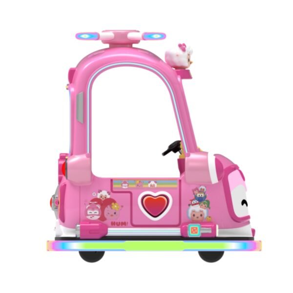 Children's Cartoon Park LED Aofei Square Car - Top Canopy Xiao Ai - Image 3