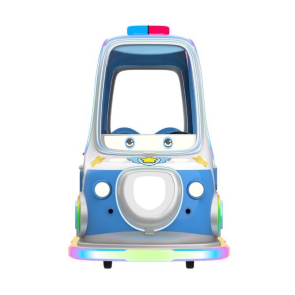 Children's cartoon pet LED blue square car - Super Battle Car with roof - Image 6