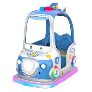 Children's cartoon pet LED blue square car - Super Battle Car with roof