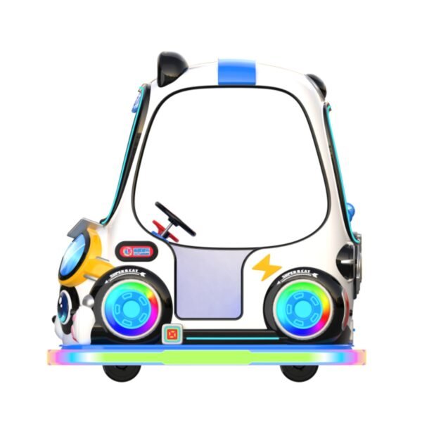Children's cartoon pet LED blue square car - Super cute cat with roof - Image 6