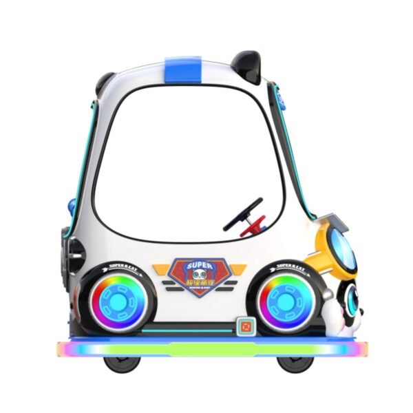 Children's cartoon pet LED blue square car - Super cute cat with roof - Image 5