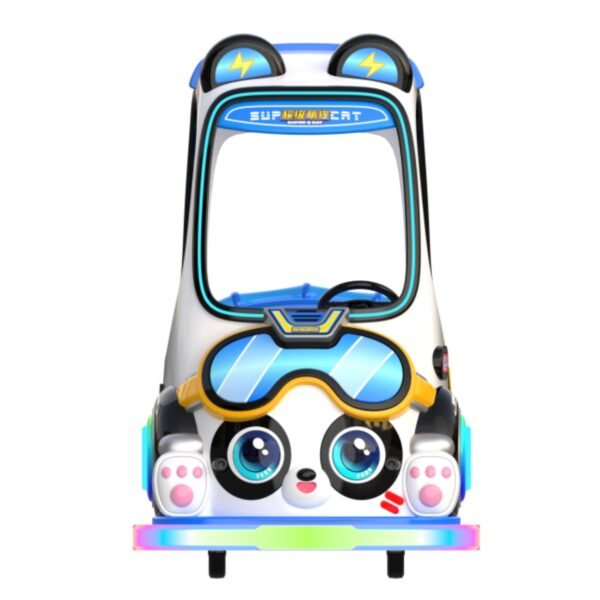 Children's cartoon pet LED blue square car - Super cute cat with roof - Image 2
