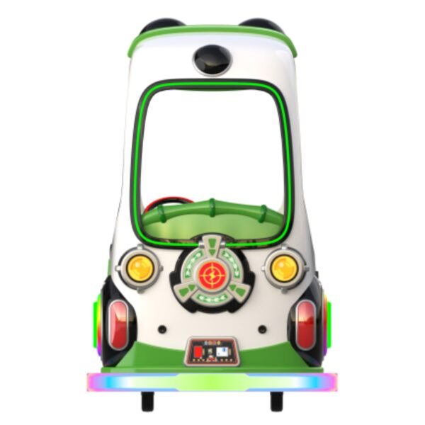 Children's cartoon pet LED green square car - Super cute cat with roof - Image 4