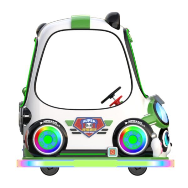 Children's cartoon pet LED green square car - Super cute cat with roof - Image 3