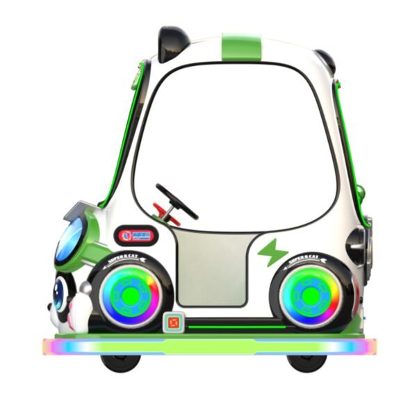 Children's cartoon pet LED green square car - Super cute cat with roof - Image 2