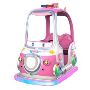 Children's cartoon pet LED pink square car - Super Battle Car with roof