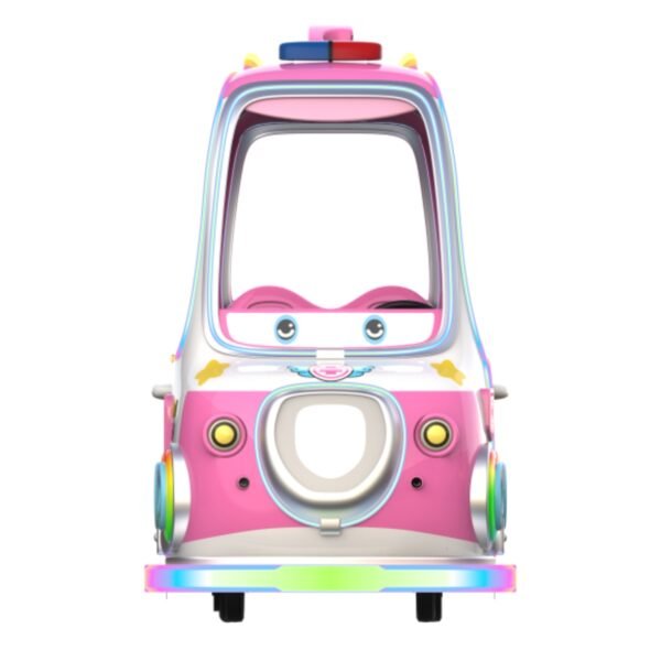 Children's cartoon pet LED pink square car - Super Battle Car with roof - Image 6