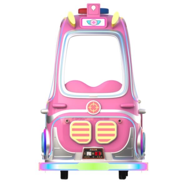 Children's cartoon pet LED pink square car - Super Battle Car with roof - Image 5