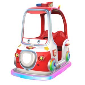 Children's cartoon pet LED red square car - Super Battle Car with roof