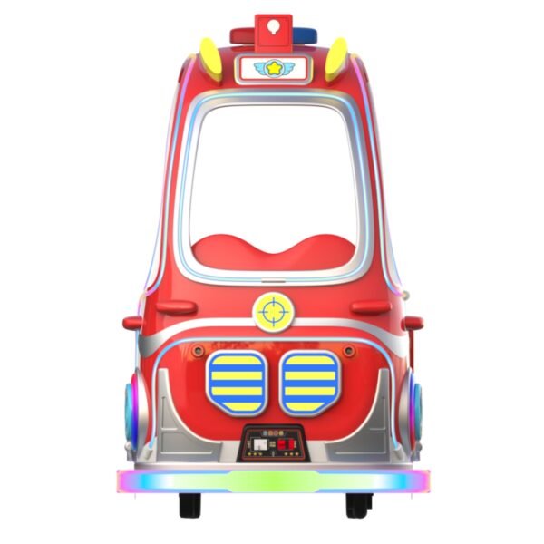 Children's cartoon pet LED red square car - Super Battle Car with roof - Image 3