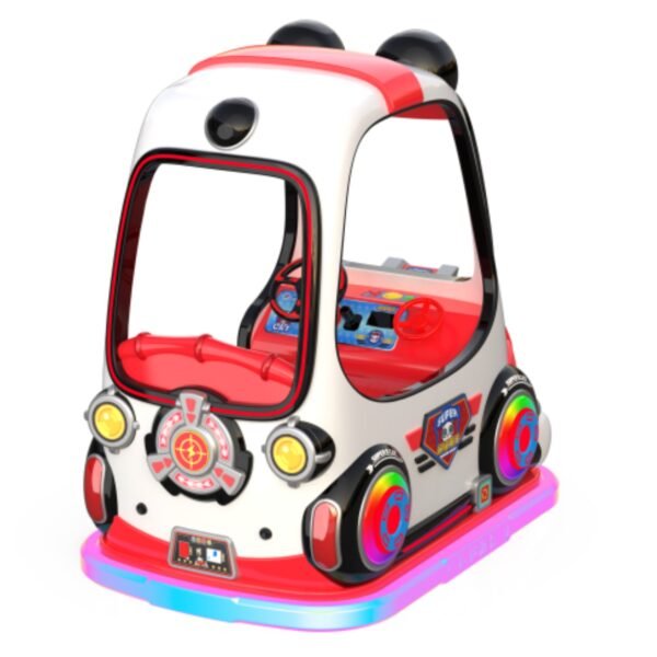Children's cartoon pet LED red square car - Super cute cat with roof - Image 4